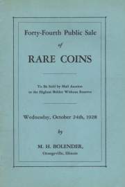 Forty-fourth public sale of rare coins. [10/24/1928]