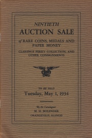 Ninetieth auction sale of rare coins. [05/01/1934]