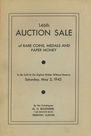 146th auction sale of rare coins, medals, and paper money. [05/02/1942]