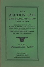 117th auction sale of rare coins, medals, and paper money. [06/01/1938]