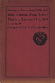 Seventy-fourth public sale. [01/28/1913]