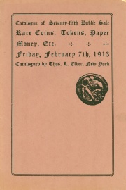 Catalogue of the seventy-fifth public sale. [02/07/1913]