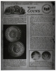 Volume 3, Catalog 7. Photo courtesy Remy Bourne's American Numismatic Sales And Informational Literature.