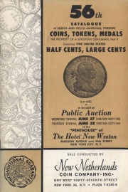 56th catalogue of North and South American, foreign coins, tokens, medals. [06/27-28/1962]