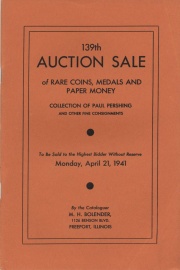 139th auction sale of rare coins, medals, and paper money. [04/21/1941]