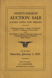 Ninety-fourth auction sale of rare coins and medals. [01/05/1935]