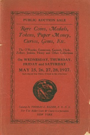 Public sale : catalog of the Hyde, Henry, Emmerson, Zellner and other coin collections. [05/25/1927]