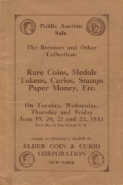 Public auction sale : Brevoort and other collections. [06/19/1934]