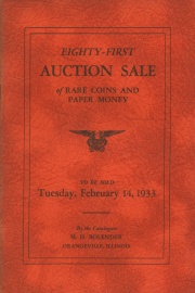 Eighty-first auction sale of rare coins and paper money. [02/14/1933]