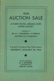 156th auction sale of rare coins, medals, and paper money. [01/24/1944]