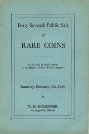 Forty seventh public sale of rare coins. [02/09/1929]