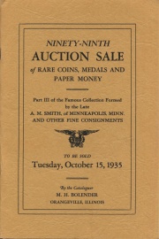 Ninety-ninth auction sale of rare coins, medals, and paper money. [10/15/1935]