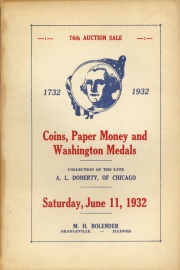 76th auction sale : coins, paper money, and Washington medals. [06/11/1932]