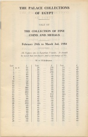 Prices realized list.Photo courtesy of Thomas Wetter Numismatic Library.