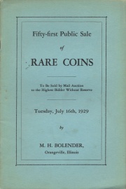 Fifty-first public sale of rare coins. [07/16/1929]