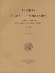 American Journal Of Numismatics Volume 47.Photo courtesy of Thomas Wetter Numismatic Library.
