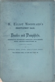 CATALOGUE OF A LIBRARY OF BOOKS AND PAMPHLETS; WORKS ON NUMISMATICS, ARCHAEOLOGY, GENEALOGY, LOCAL HISTORY, ETC TOGETHER WITH A VERY LARGE COLLECTION OF CRIMINAL TRIALS, AUCTION SALES ....