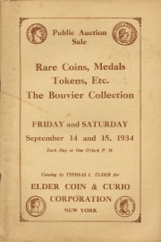 Public auction sale : the Bouvier and other collections. [09/14/1934]