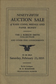 Ninety-fifth auction sale of rare coins, medals, and paper money. [02/23/1935].