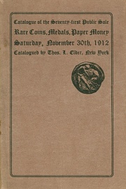 Catalogue of the seventy-first public sale. [11/30/1912]
