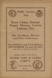 Public auction sale : the Needham and other collections. [09/24/1937]