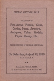 Catalogue of a public auction sale. [08/19/1916]