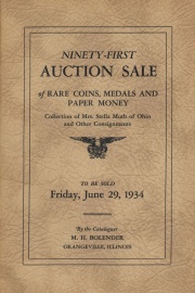 Ninety-first auction sale of rare coins, medals, and paper money. [06/29/1934]