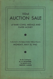 152nd auction sale of rare coins, medals, and paper money. [05/10/1943]