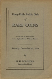 Forty-fifth public sale of rare coins. [12/01/1928]