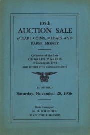 105th auction sale of rare coins, medals, and paper money. [11/28/1936]