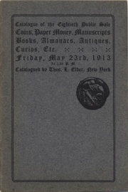 Catalogue of the eightieth public sale. [05/23/1913]