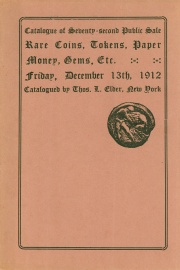 Catalogue of the seventy-second public sale. [12/13/1912]