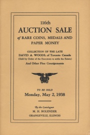 116th auction sale of rare coins, medals, and paper money. [05/02/1938]